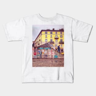 Navigli, Milano Kids T-Shirt